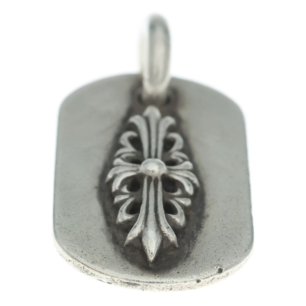 CHROME HEARTS(クロムハーツ) RAISED DOGTAG レイズドドッグタグ チャーム シルバーネックレストップ
