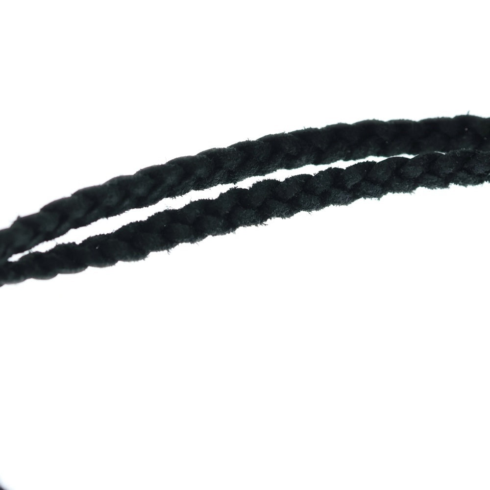 CHROME HEARTS(クロムハーツ) LEATHER BRAID スクロールレザーブレード シルバーネックレス