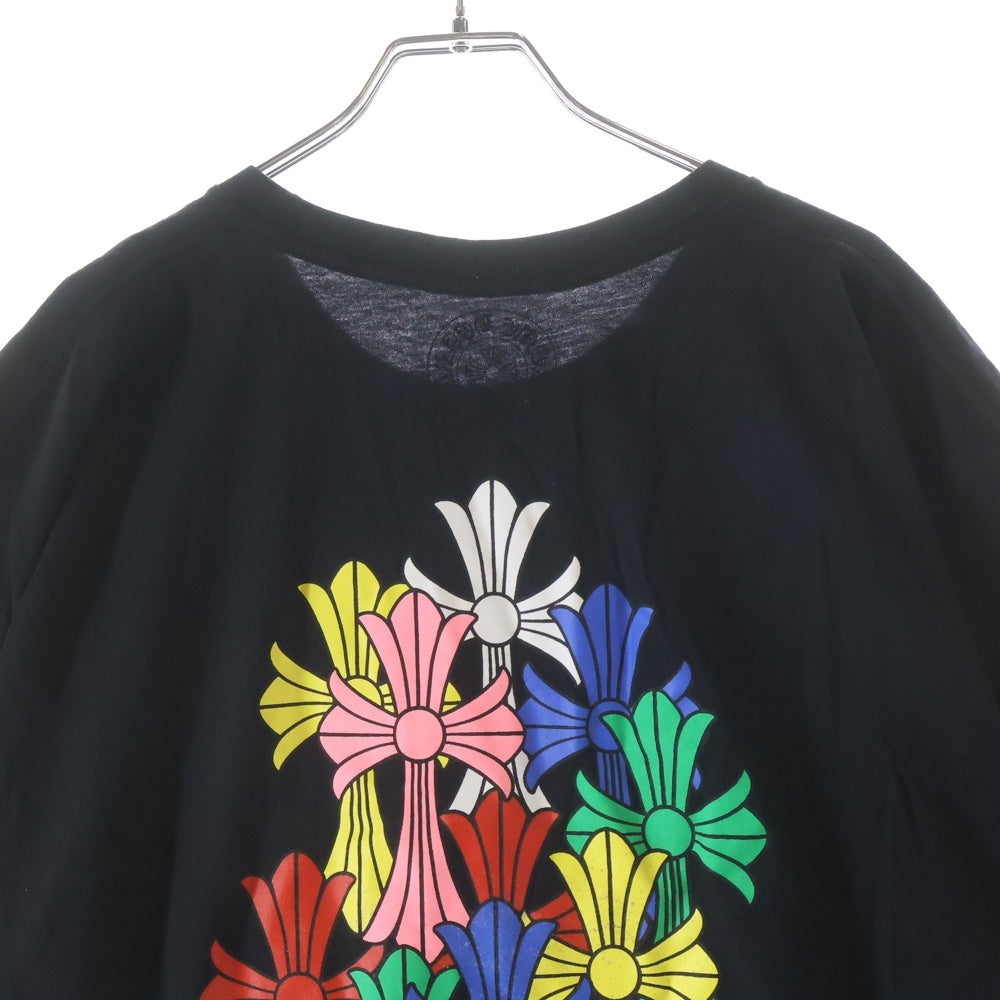 CHROME HEARTS(クロムハーツ) MLTCOL CEM CRS T-SHRT マルチセメタリークロスプリント半袖Tシャツ ブラック/マルチ