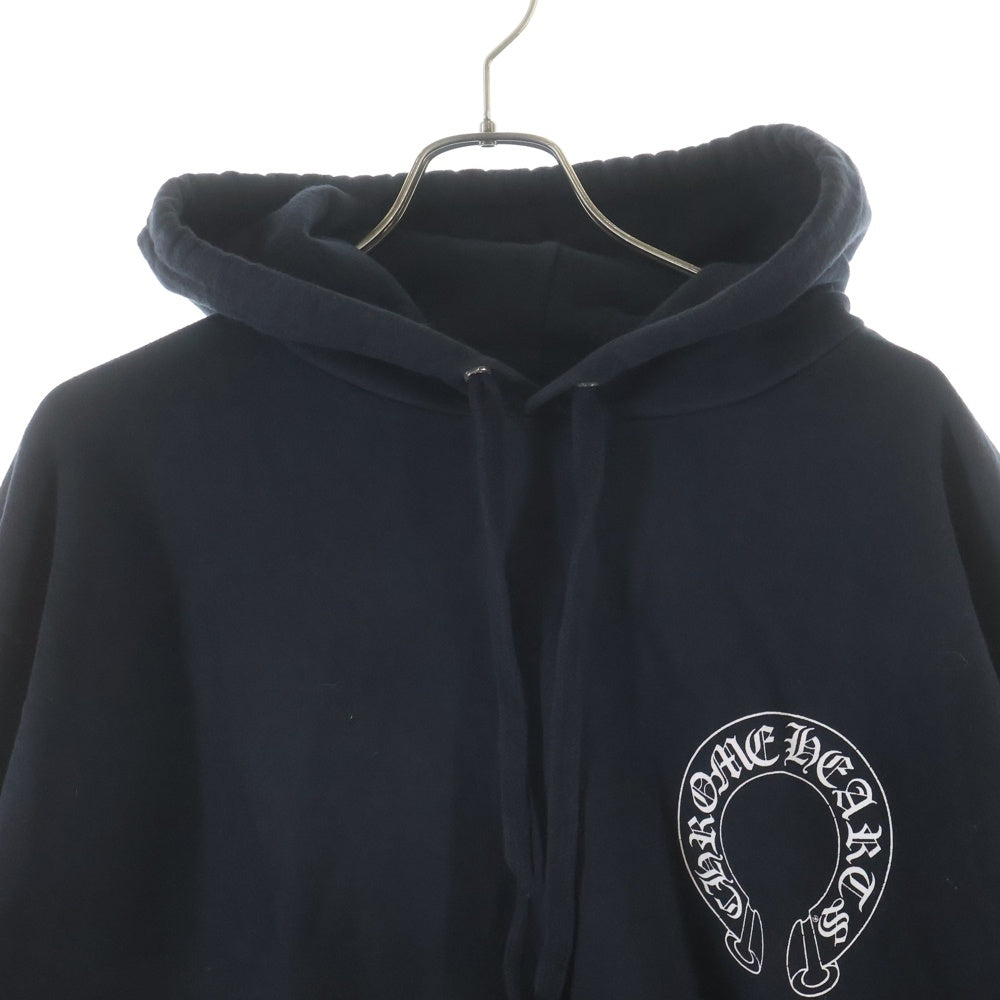 CHROME HEARTS(クロムハーツ) SWTSHRT PLVR MATTY BOY バックホースシュープリントパーカー フーディー ブラック