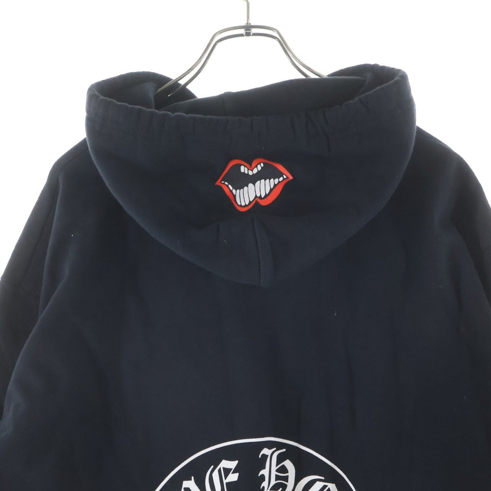 CHROME HEARTS(クロムハーツ) SWTSHRT PLVR MATTY BOY バックホースシュープリントパーカー フーディー ブラック
