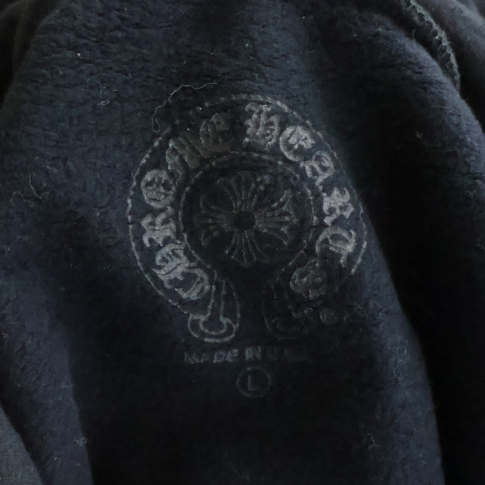CHROME HEARTS(クロムハーツ) SWTSHRT PLVR MATTY BOY バックホースシュープリントパーカー フーディー ブラック