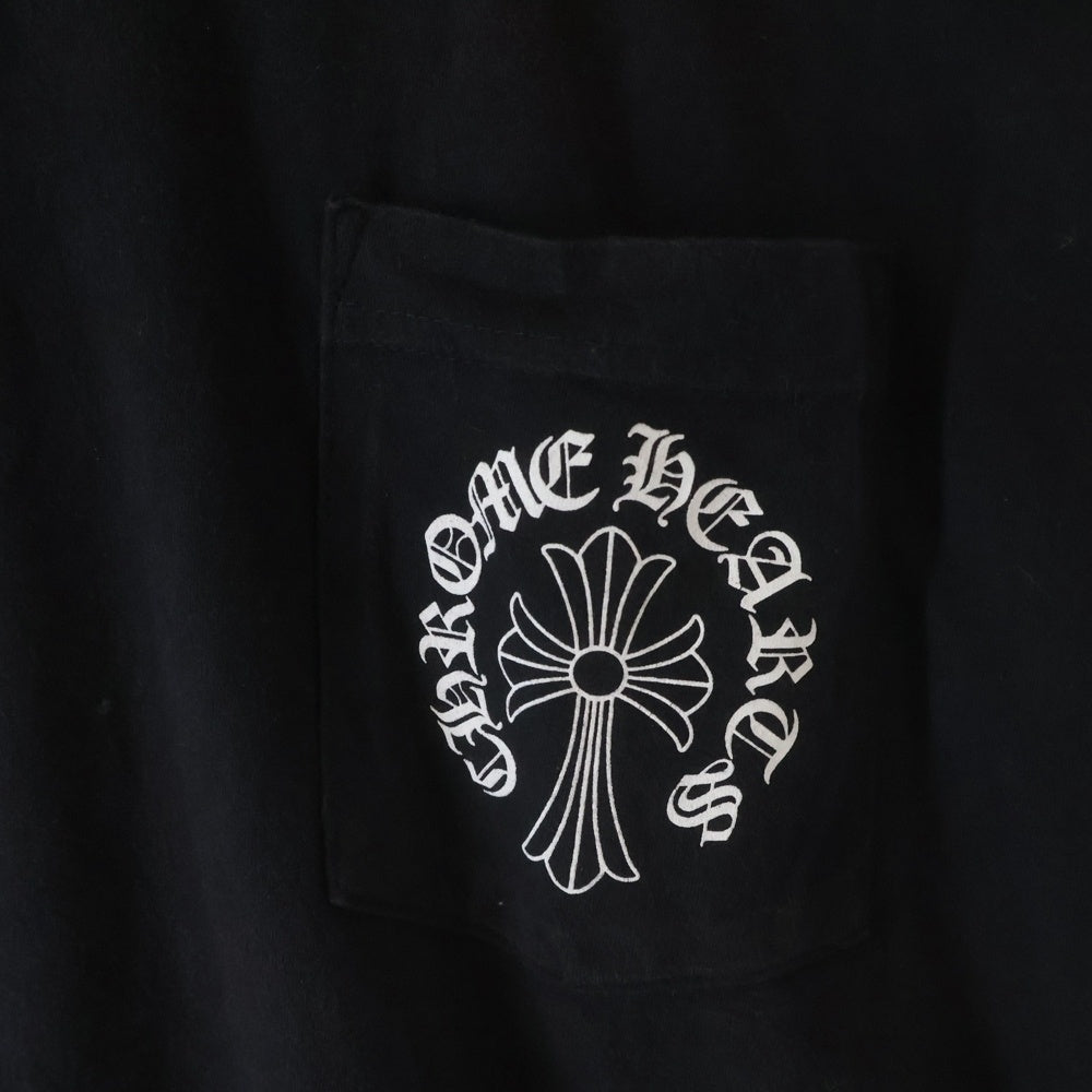 CHROME HEARTS(クロムハーツ) Tonal Celtic Cross Horseshoe Tee バックホースシュー 半袖Tシャツ カットソー ブラック