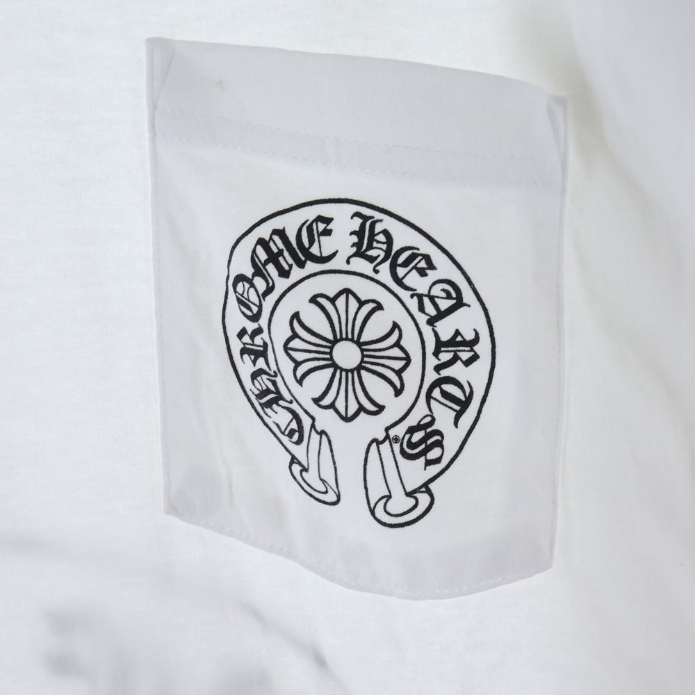 CHROME HEARTS(クロムハーツ) MULTI COLOR HORSE SHOE マルチカラーホースシュー 長袖Tシャツ カットソー ホワイト