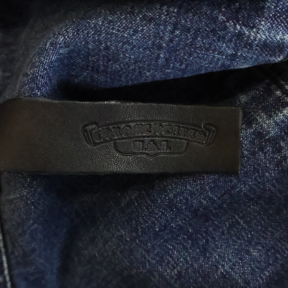 CHROME HEARTS(クロムハーツ) LAST BITE クロスボールボタンデニム長袖シャツ インディゴ