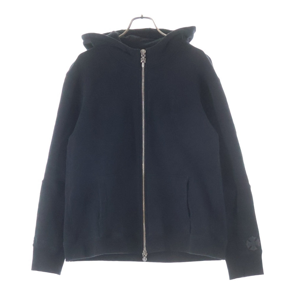 CHROME HEARTS(クロムハーツ) Y NOT CHプラスパッチ付きダブルジップアップパーカー ブラック