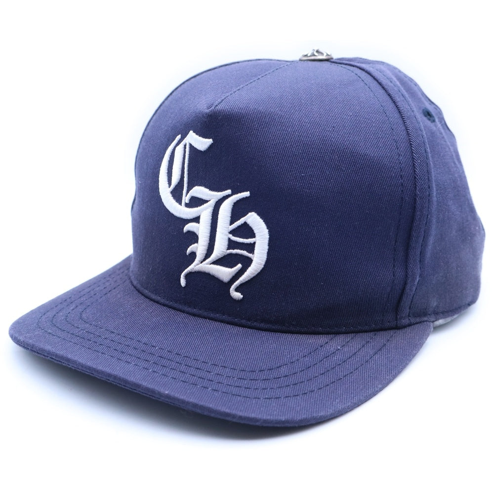 CHROME HEARTS(クロムハーツ) CH HAT CH刺繍ベースボールキャップ ネイビー