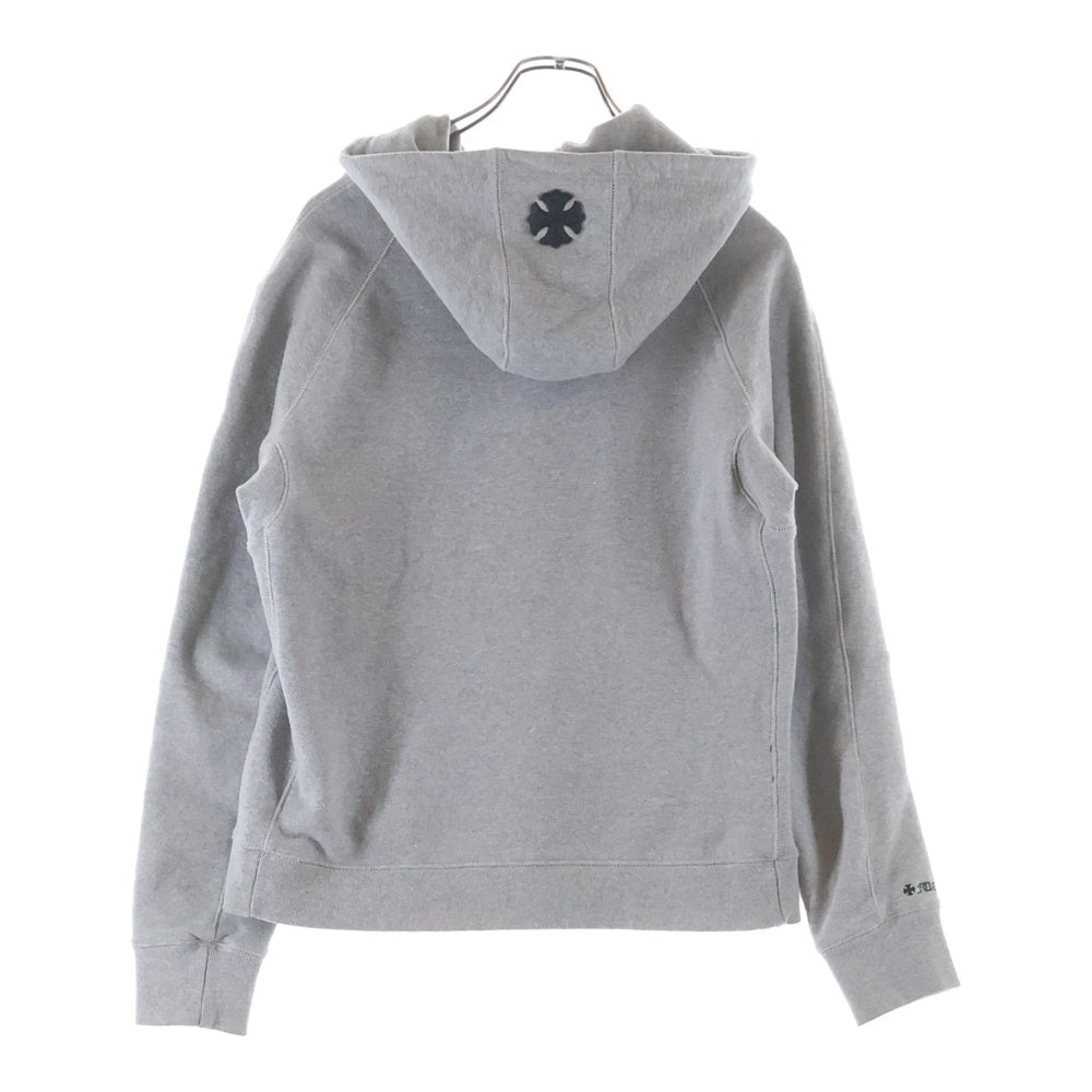 CHROME HEARTS(クロムハーツ) Y NOT CHプラスパッチ付きダブルジップアップ グレーパーカー