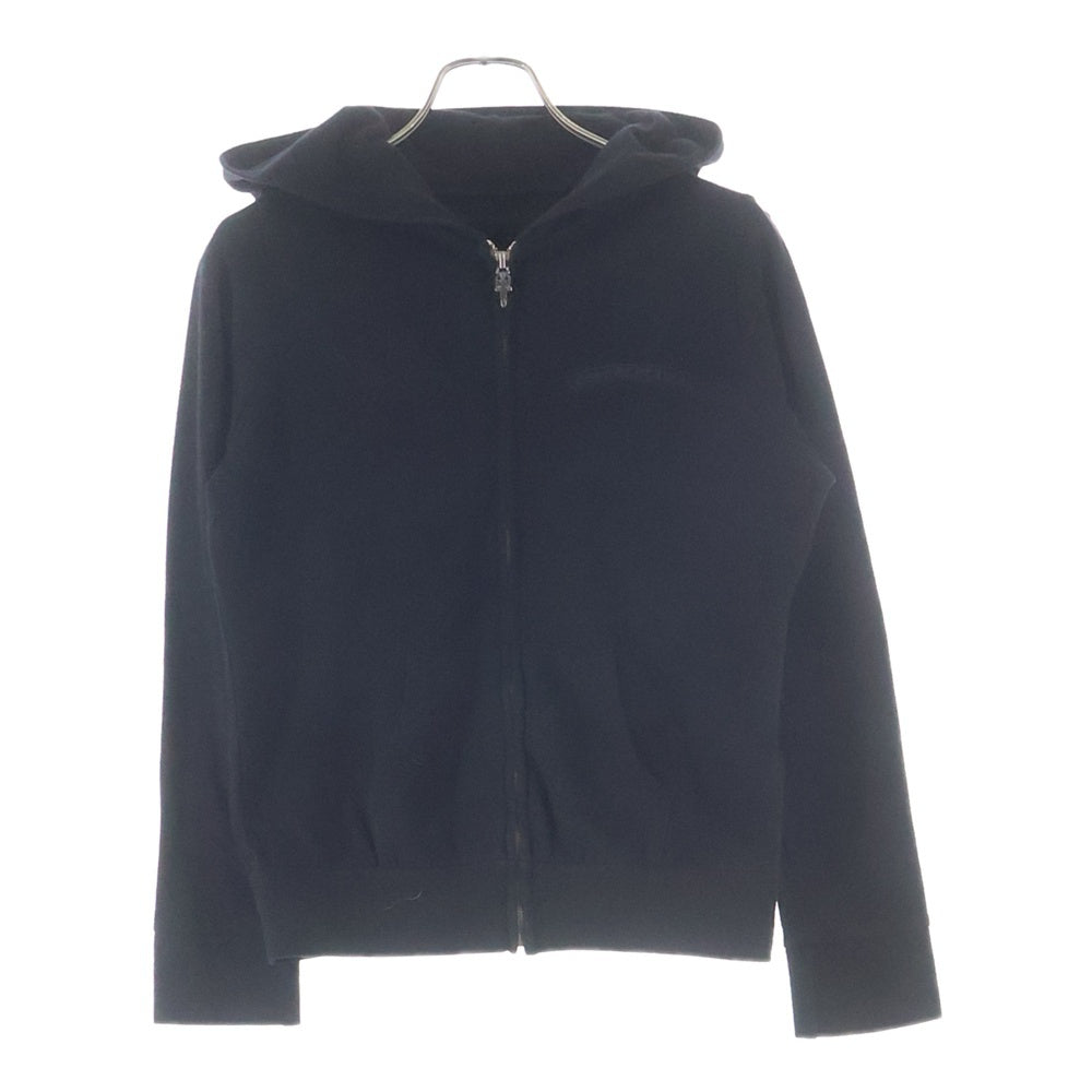 CHROME HEARTS(クロムハーツ) SWTSHRT HD ZIP アーチロゴプリントジップアップパーカー ブラック
