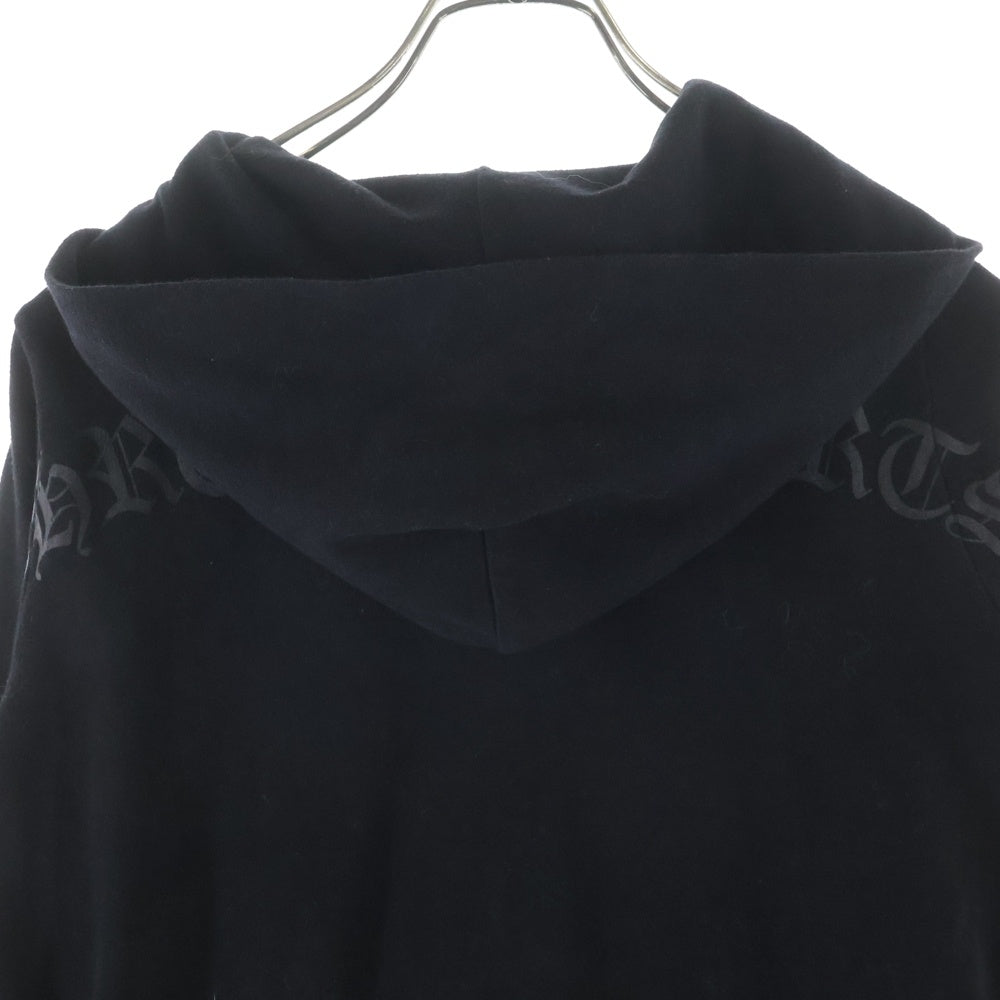 CHROME HEARTS(クロムハーツ) SWTSHRT HD ZIP アーチロゴプリントジップアップパーカー ブラック