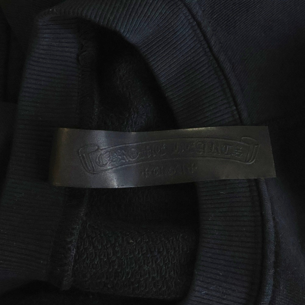 CHROME HEARTS(クロムハーツ) Y NOT CH LOGO CEMETERY CROSS SWEAT ワイノット セメタリークロスパッチ バックCHロゴ クルーネックスウェット トレーナー ブラック レディース