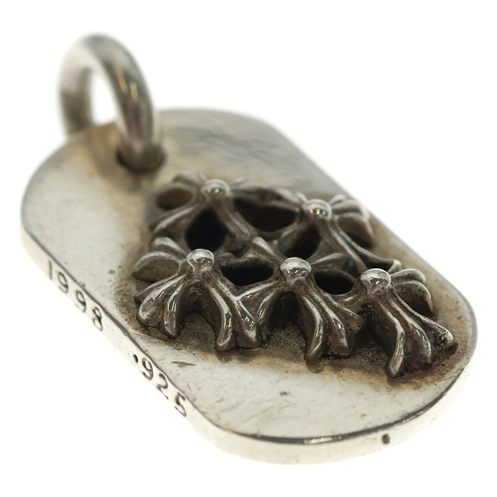 CHROME HEARTS(クロムハーツ) RAISED DOGTAG レイズドドッグタグ チャーム シルバーネックレストップ