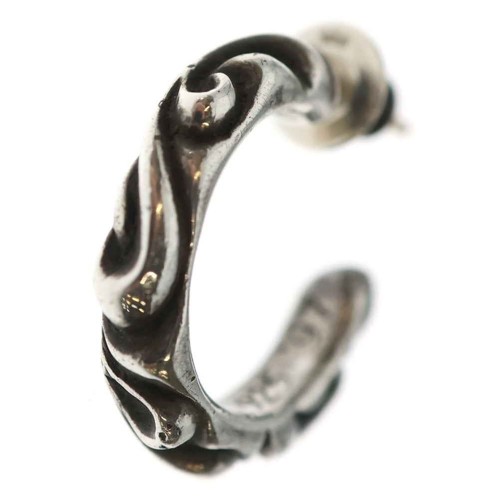 CHROME HEARTS(クロムハーツ) HOOP SCROOL スクロール フープピアス シルバー