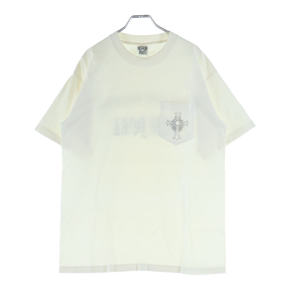 CHROME HEARTS(クロムハーツ) OLD NEW YORK T-SHIRTS オールド クロスプリント 半袖Tシャツ ホワイト