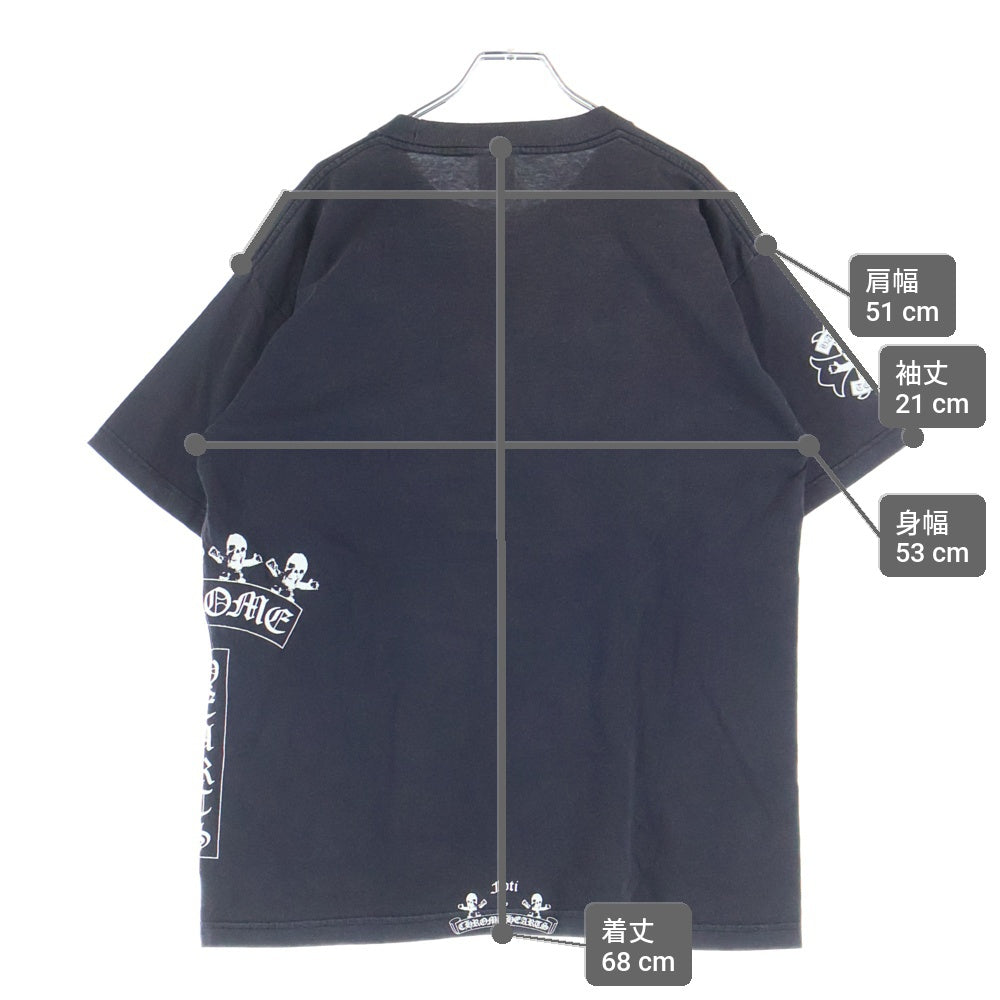 CHROME HEARTS(クロムハーツ) OLD CH FOTI PRINT TEE フォティプリント 半袖Tシャツ カットソー ブラック