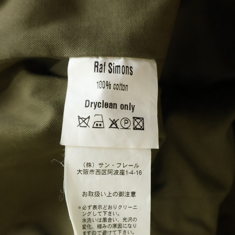 RAF SIMONS(ラフシモンズ) 05AW ARCHIVE POLTERGEIST ポルターガイスト期 パッチワーク モッズコート アウター アーカイブ カーキ