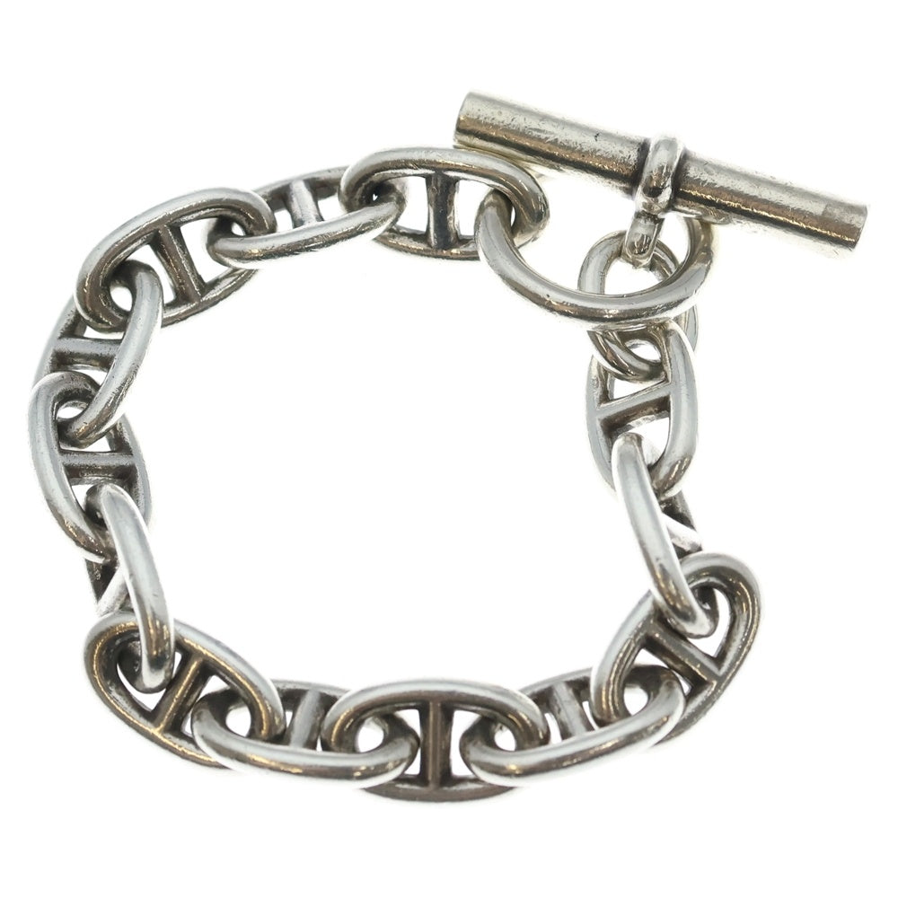HERMES(エルメス) 70s VINTAGE Chaine d'Ancre GM Bracelet 筆記体刻印 シェーヌダンクル ブレスレット 13コマ シルバー レディース