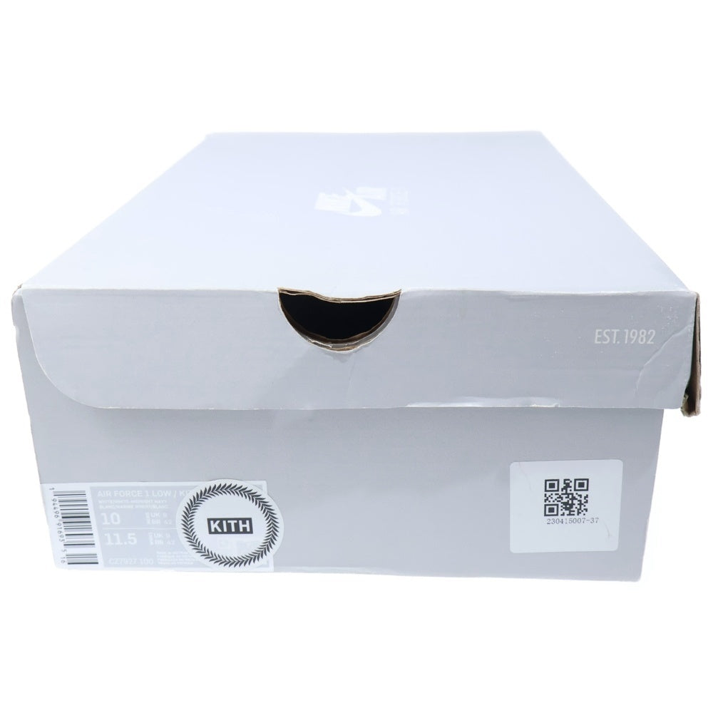NIKE(ナイキ) ×KITH AIR FORCE 1 LOW FRANCE CZ7927-100 エアフォース 1 ロー フランス ローカットスニーカー ホワイト US10/28cm