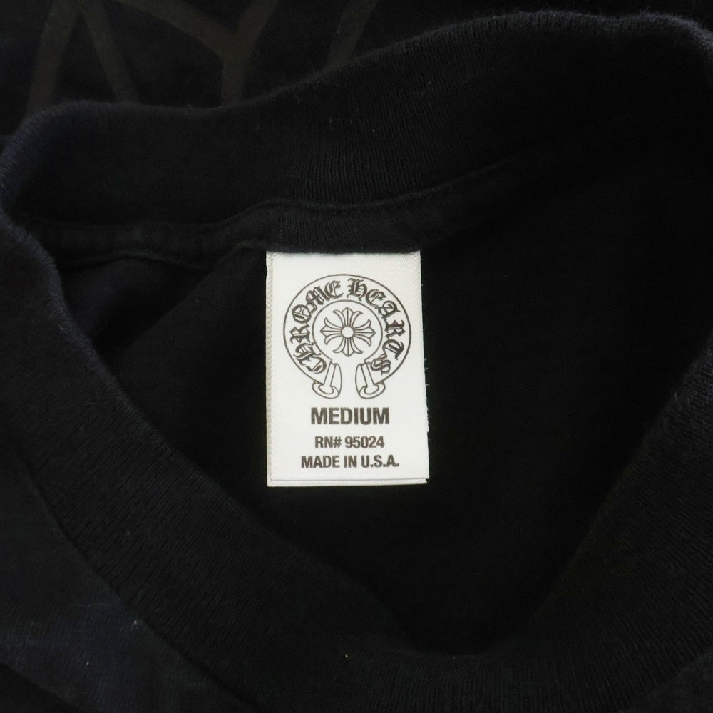 CHROME HEARTS(クロムハーツ) OLD 胸ポケット バックCHプラス 半袖Tシャツ ブラック