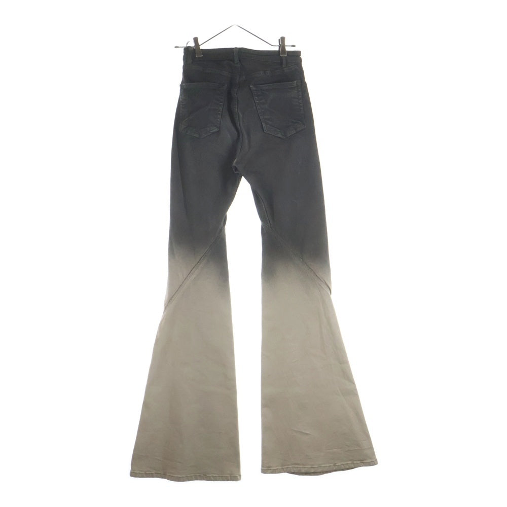 Rick Owens(リックオウエンス) 23AW Bias Bootcut Gradient Jeans バイアス ブーツカットパンツ RR02C7315-SBEDE ブラック/ベージュ