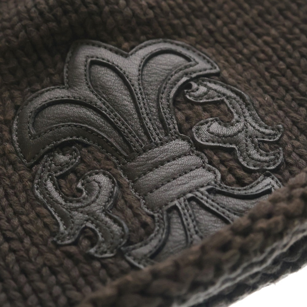 CHROME HEARTS(クロムハーツ) BS FLARE BEANIE BSフレアパッチ付きコットンビーニー帽子