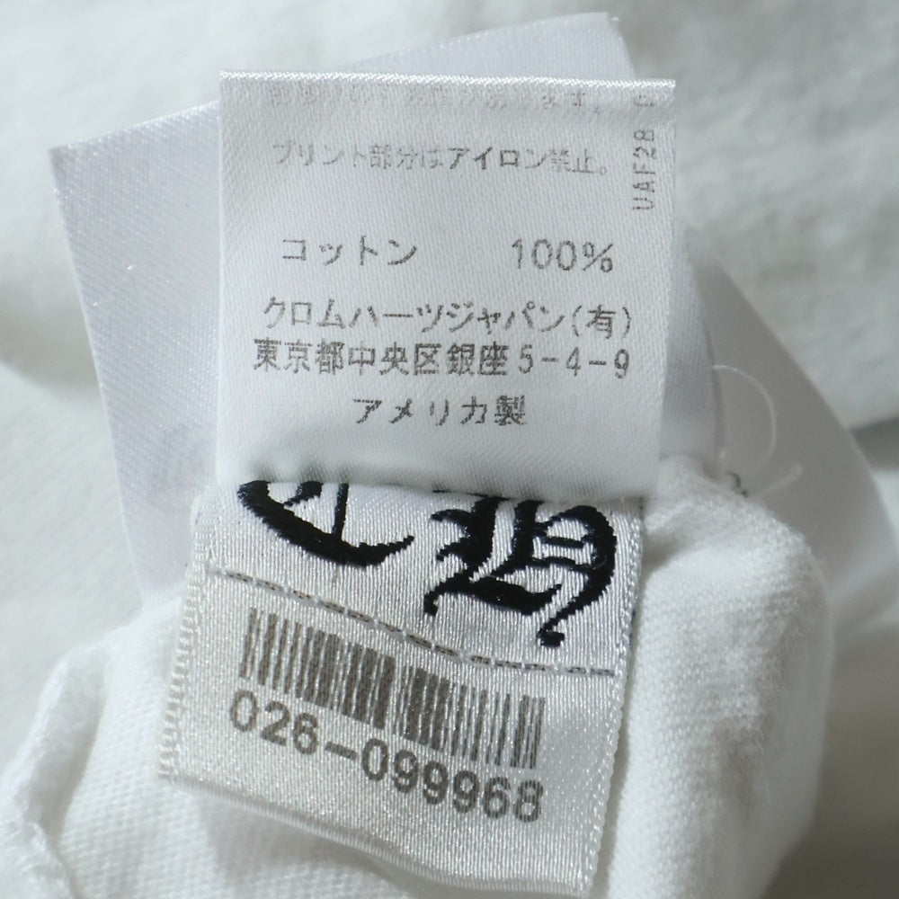 CHROME HEARTS(クロムハーツ) Cemetery Cross Tire Track Tee セメタリークロスタイヤトラックショートスリーブ 半袖Tシャツ ホワイト