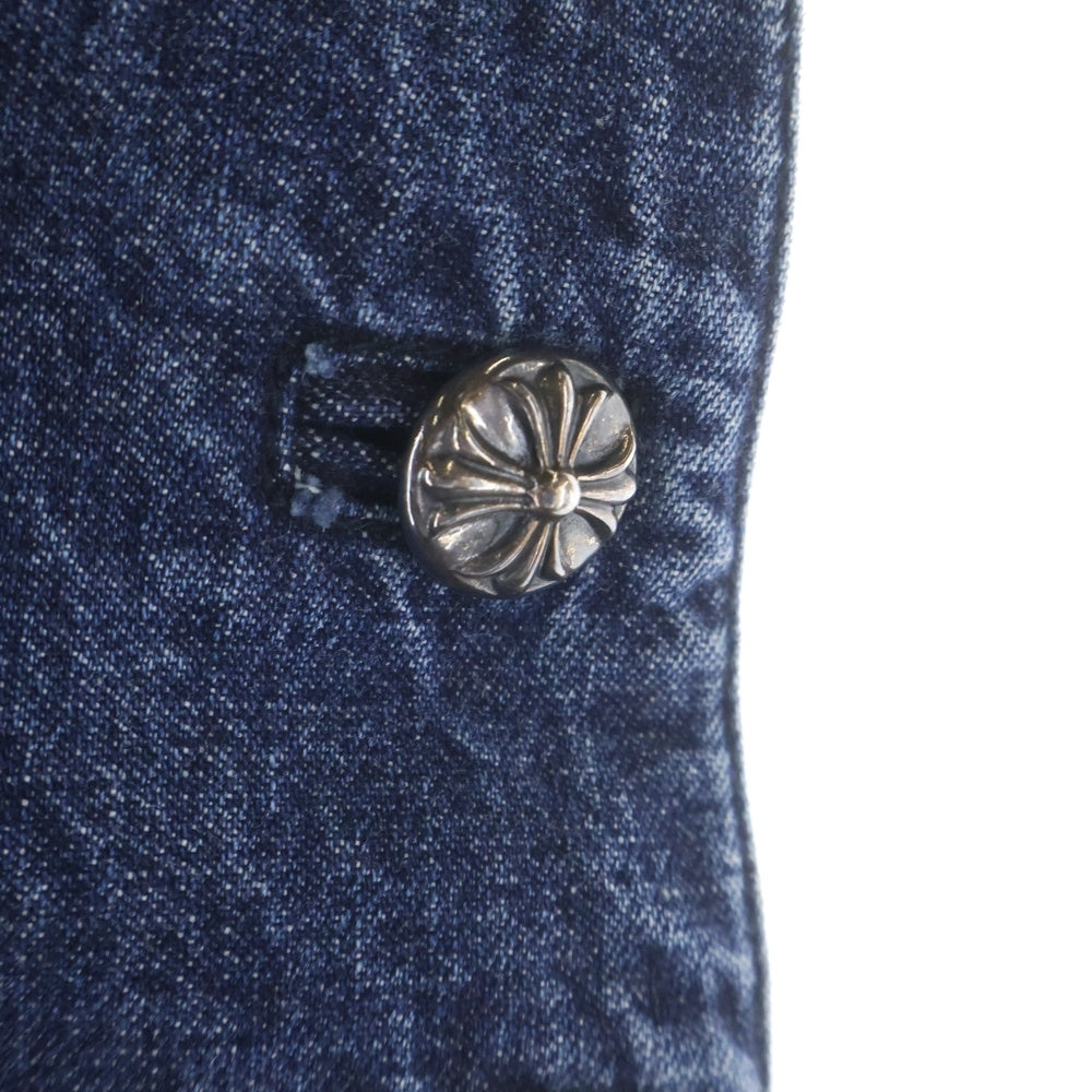 CHROME HEARTS クロムハーツ OVERALL クロスボールボタンデニムオーバーオール CHROME HEARTS(クロムハーツ) OVERALL クロスボールボタンデニム