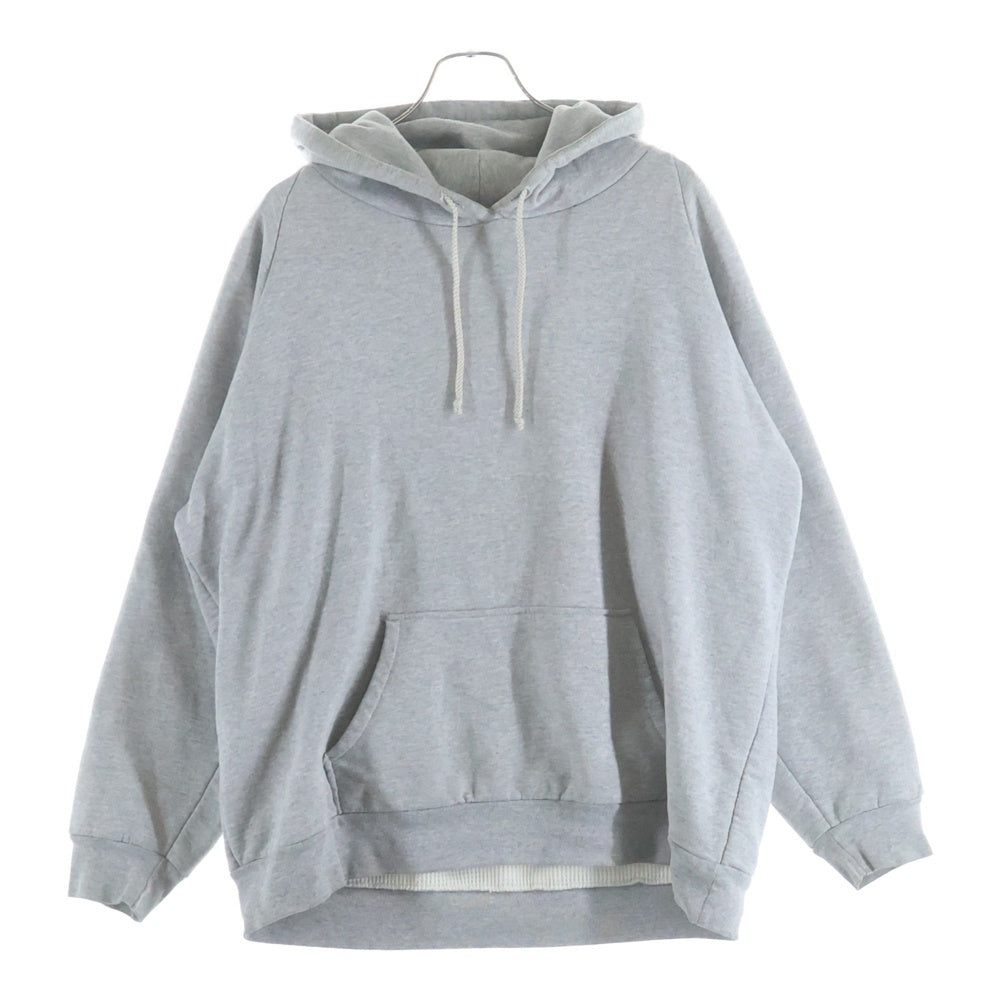CHROME HEARTS(クロムハーツ) OLD SCROLL LABEL Hoodie オールドモデル バッグスクロールラベルプリント プルオーバー パーカー グレー