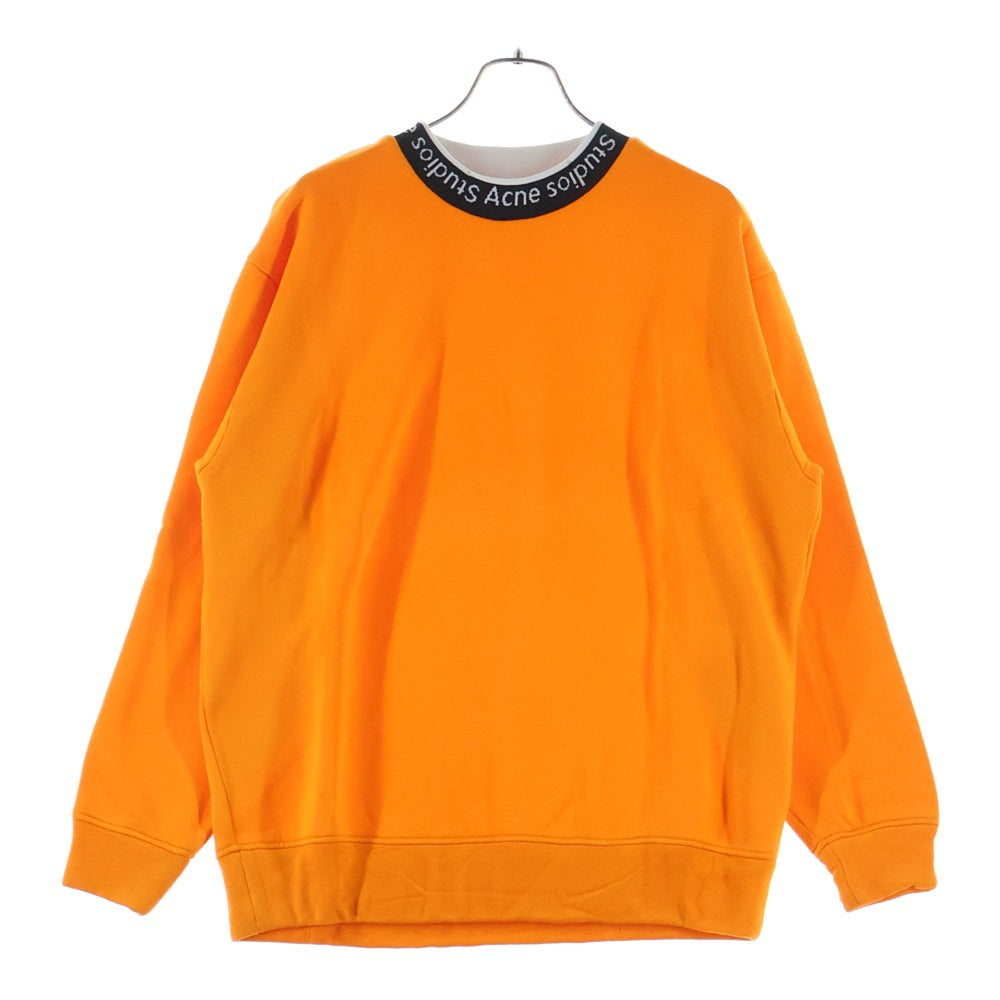 Acne Studios(アクネ ストゥディオズ) Logo Neck SweatShirt FN-MN-SWEA000080 ネック ロゴ スウェット オレンジ