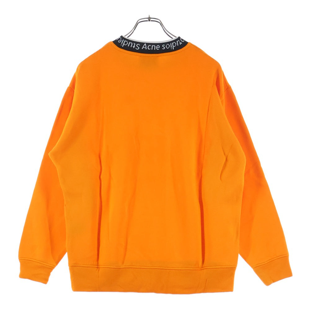 Acne Studios(アクネ ストゥディオズ) Logo Neck SweatShirt FN-MN-SWEA000080 ネック ロゴ スウェット オレンジ