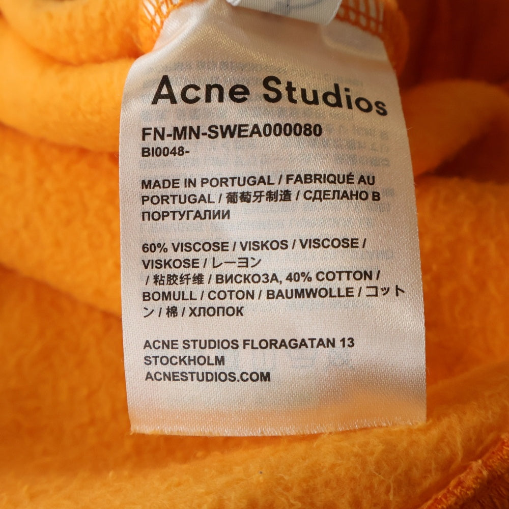 Acne Studios(アクネ ストゥディオズ) Logo Neck SweatShirt FN-MN-SWEA000080 ネック ロゴ スウェット オレンジ
