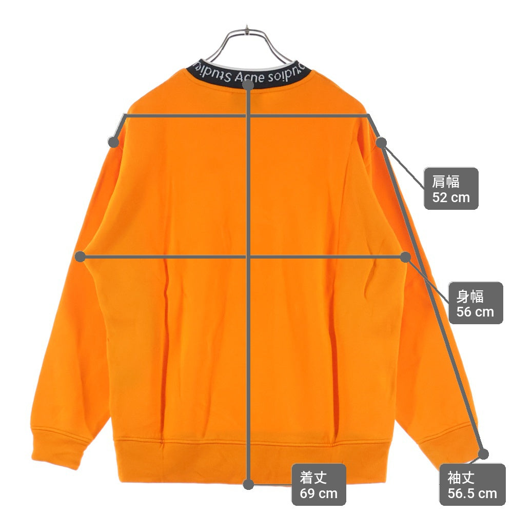 Acne Studios(アクネ ストゥディオズ) Logo Neck SweatShirt FN-MN-SWEA000080 ネック ロゴ スウェット オレンジ