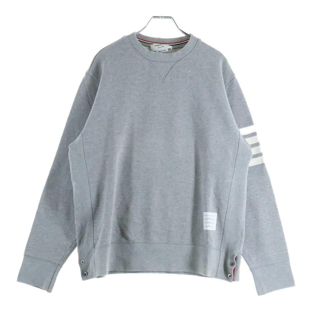 THOM BROWNE(トムブラウン) 4-Bar cotton classic sweatshirt MJT021H-00535068 コットンクラシックスウェットシャツ グレー