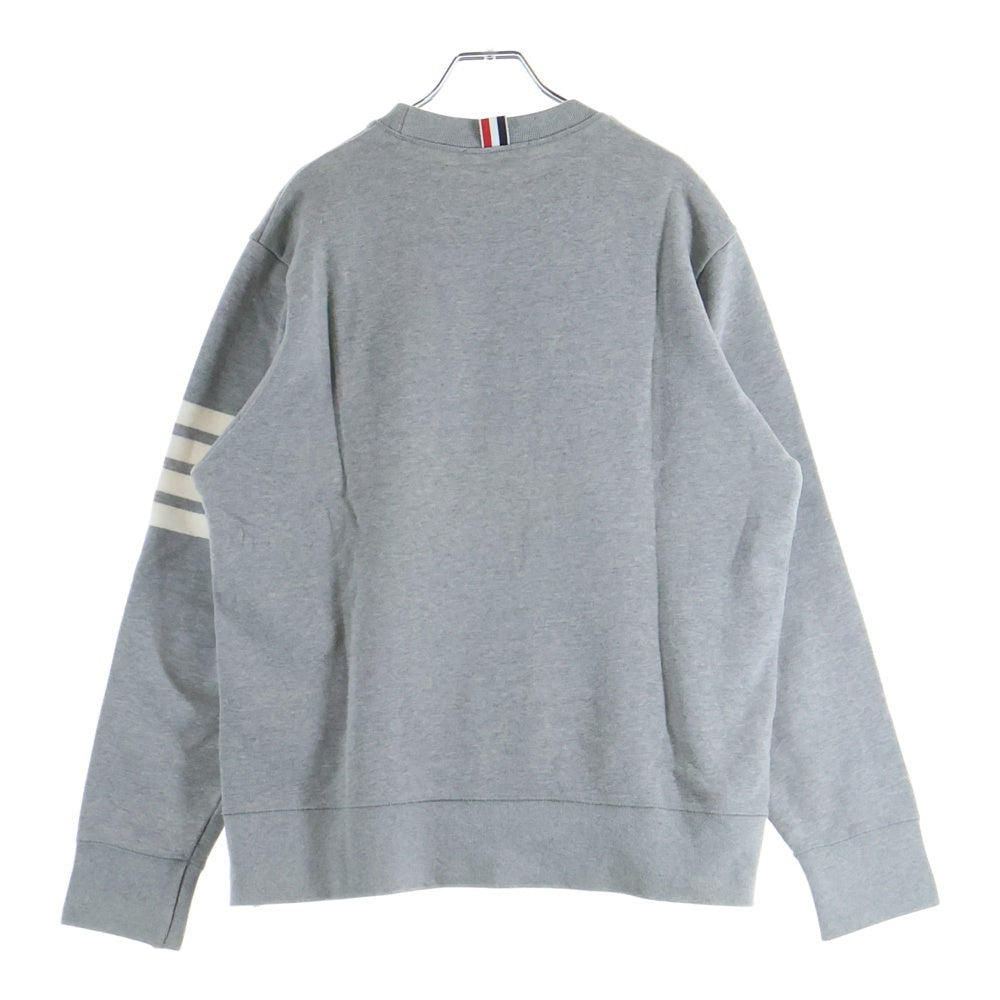 THOM BROWNE(トムブラウン) 4-Bar cotton classic sweatshirt MJT021H-00535068 コットンクラシックスウェットシャツ グレー