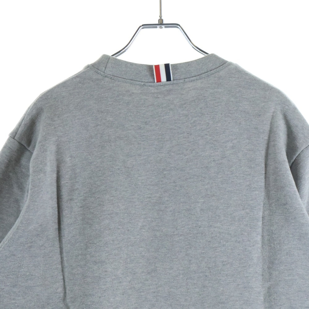 THOM BROWNE(トムブラウン) 4-Bar cotton classic sweatshirt MJT021H-00535068 コットンクラシックスウェットシャツ グレー