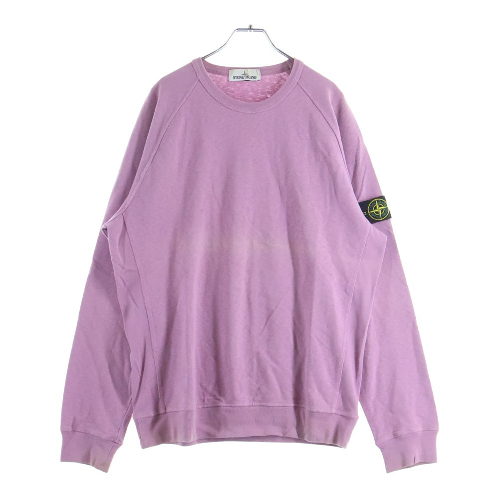 STONE ISLAND(ストーンアイランド) 20SS Sweatshirt 721566060 ウォッシュド加工 クルーネックスウェットトレーナー パープル