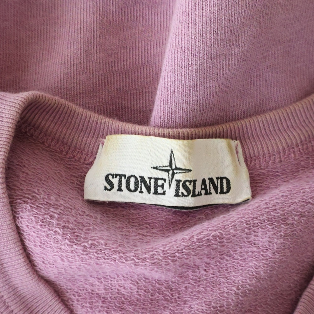 STONE ISLAND(ストーンアイランド) 20SS Sweatshirt 721566060 ウォッシュド加工 クルーネックスウェットトレーナー パープル