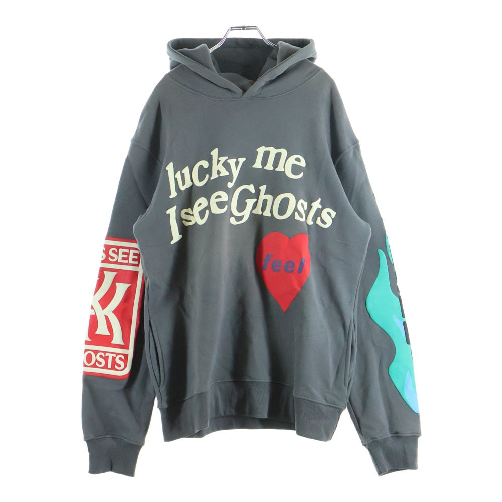 CACTUS PLANT FLEAMARKET CPFM(カクタス プラント フリーマーケット シーピーエフエム) CPFM × kids see ghosts ラバー プリント スウェット パーカー グレー