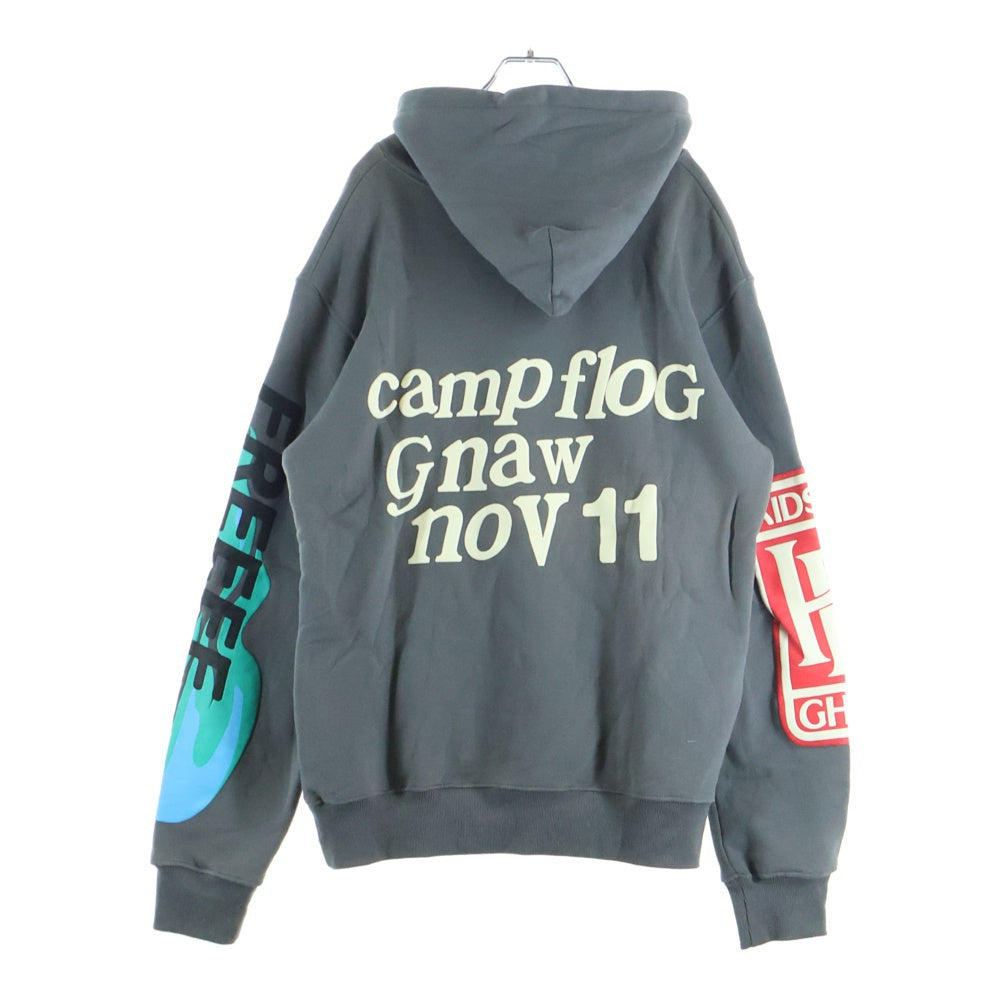 CACTUS PLANT FLEAMARKET CPFM(カクタス プラント フリーマーケット シーピーエフエム) CPFM × kids see ghosts ラバー プリント スウェット パーカー グレー