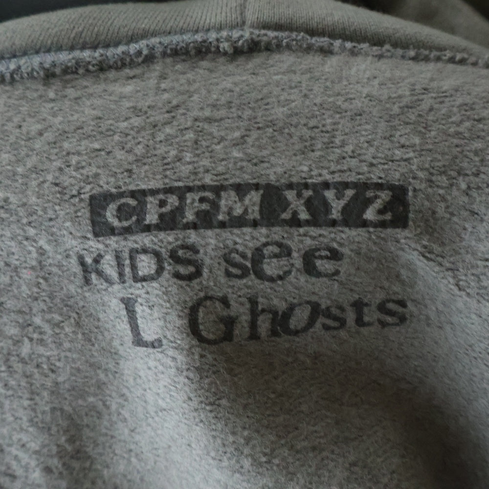 CACTUS PLANT FLEAMARKET CPFM(カクタス プラント フリーマーケット シーピーエフエム) CPFM × kids see ghosts ラバー プリント スウェット パーカー グレー