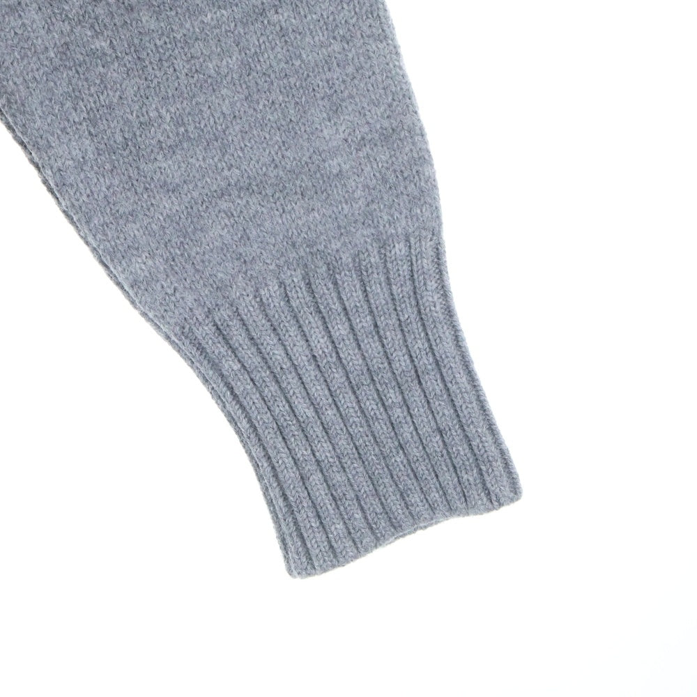 AMI Alexandre Mattiussi(アミアレクサンドルマテュッシ) 20AW Knit Sweater ハートロゴ刺繍 タートルネック ニットセーター グレー H20HK203