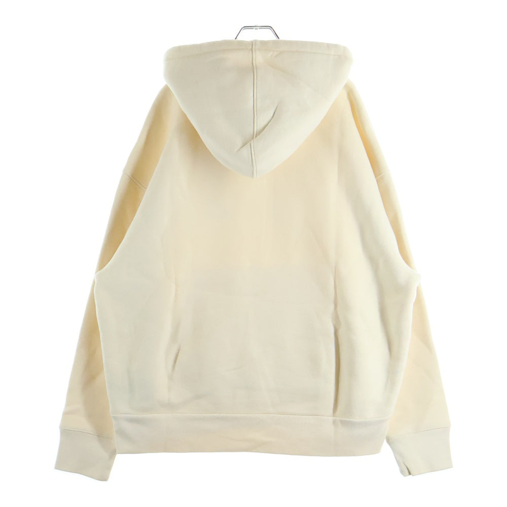 AMI Alexandre Mattiussi(アミアレクサンドルマテュッシ) Hoodie ロゴワッペン プルオーバースウェットパーカー フーディー アイボリー H19J038