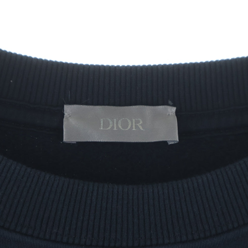 DIOR(ディオール) CACTUS JACK TRAVIS SCOTT 283J679A0531 カクタスジャック ペイント加工スウェット トレーナー ネイビー