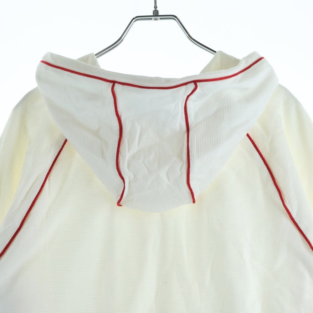 THOM BROWNE(トムブラウン) Mesh Zip Hoodei MJT203A-01416100 メッシュ ジップ フーディー ホワイト
