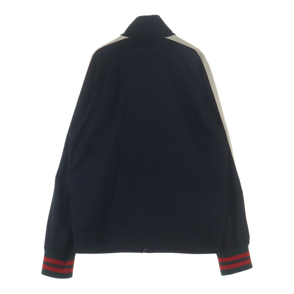 GUCCI(グッチ) 17AW TECHNICAL JERSEY JACKET 474634 X5T39 サイドライン テクニカル ジャージー トラック ブルゾン ブラック