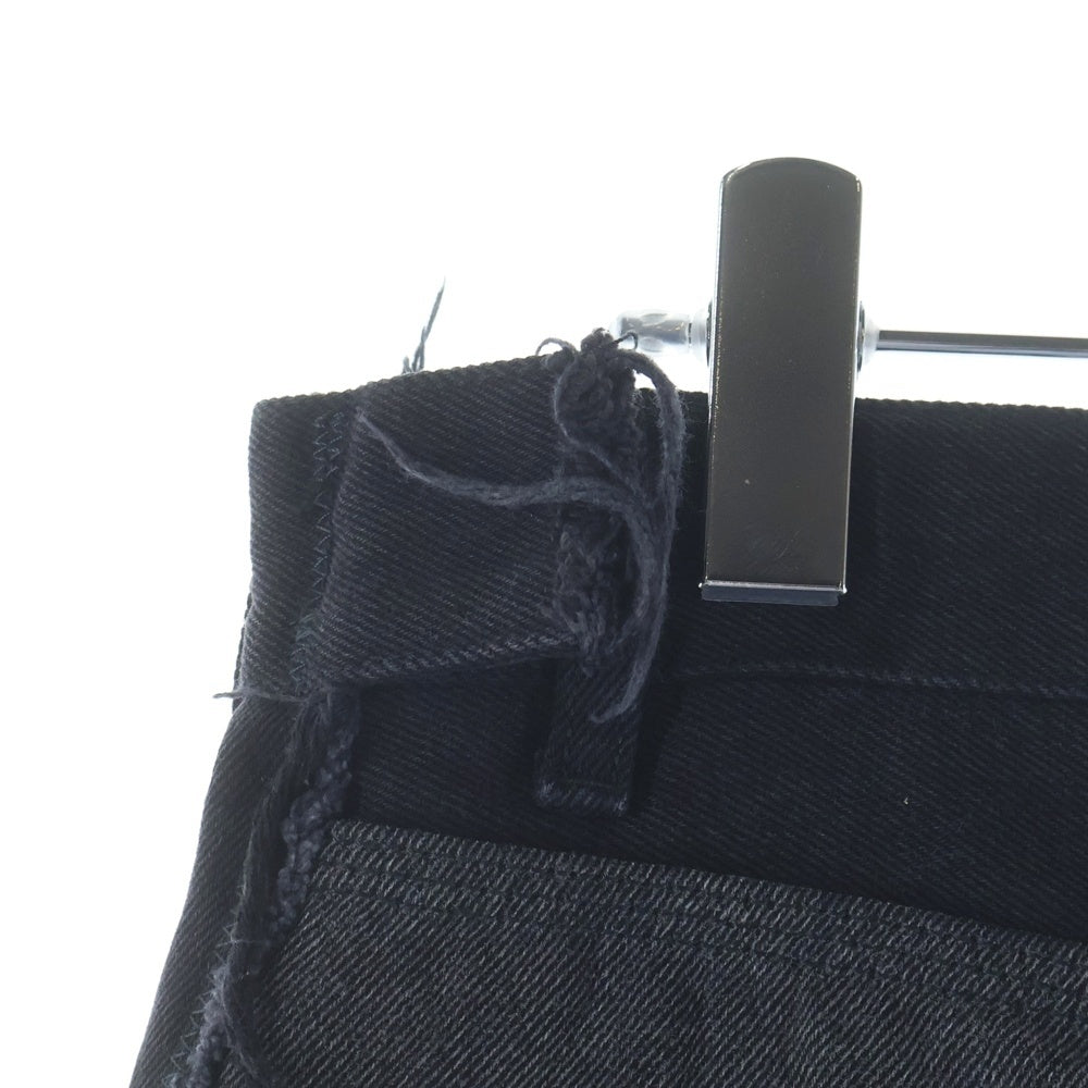 OFF-WHITE(オフホワイト) Denim Program OMYA083E20DEN001 再構築 ダブルニー デニムパンツ ブラック