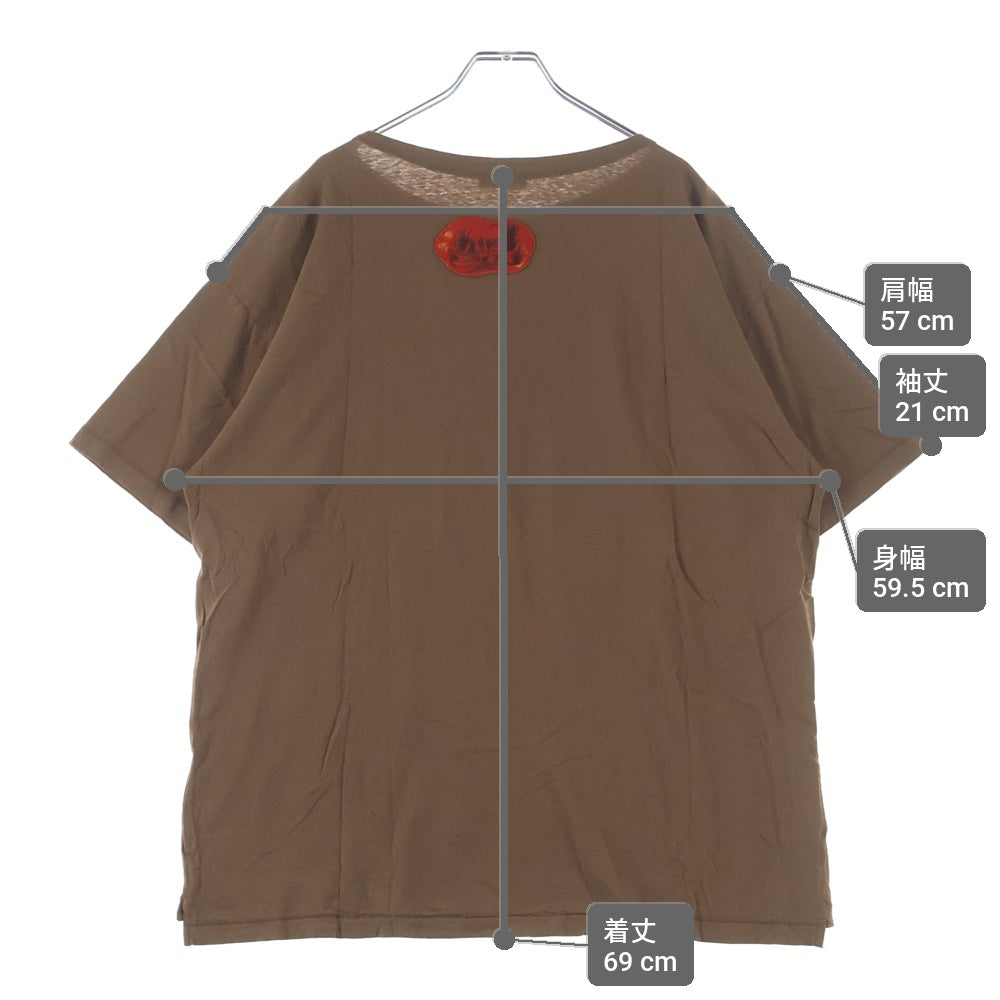 DIOR(ディオール) 22AW カクタスジャック トラヴィス・スコット オーバーサイズ Tシャツ 半袖カットソー ブラウン