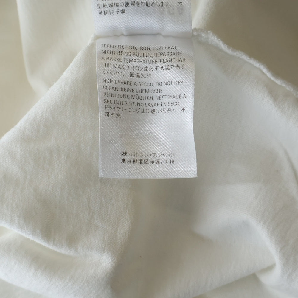 BALENCIAGA(バレンシアガ) 19SS BBレインボーロゴ刺繍Tシャツ カットソー ホワイト 570805 TEV53