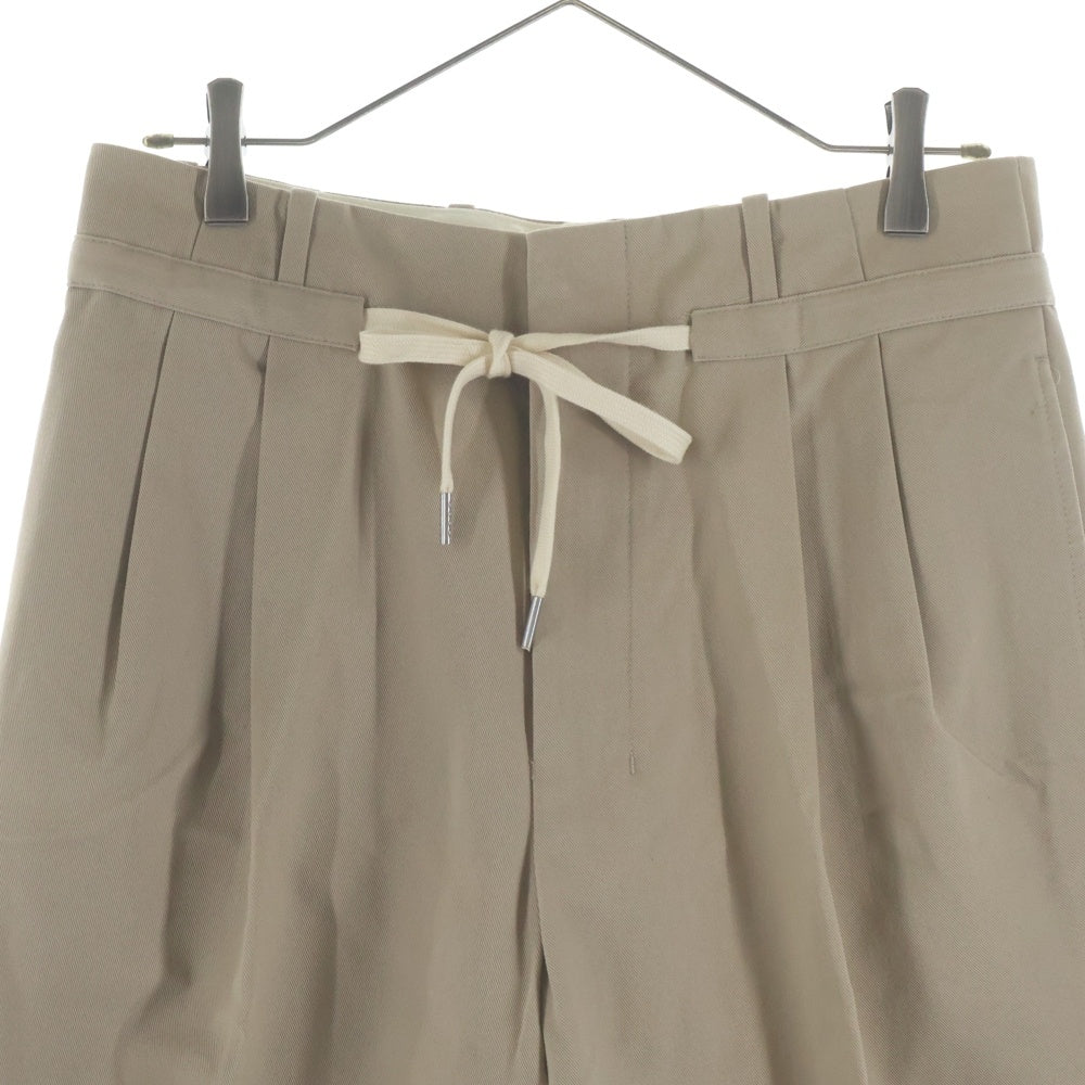 AMI Alexandre Mattiussi(アミアレクサンドルマテュッシ) Cotton Twill Carrot Pants A20HT010 コットン ツイル キャロット トラウザー ベージュ