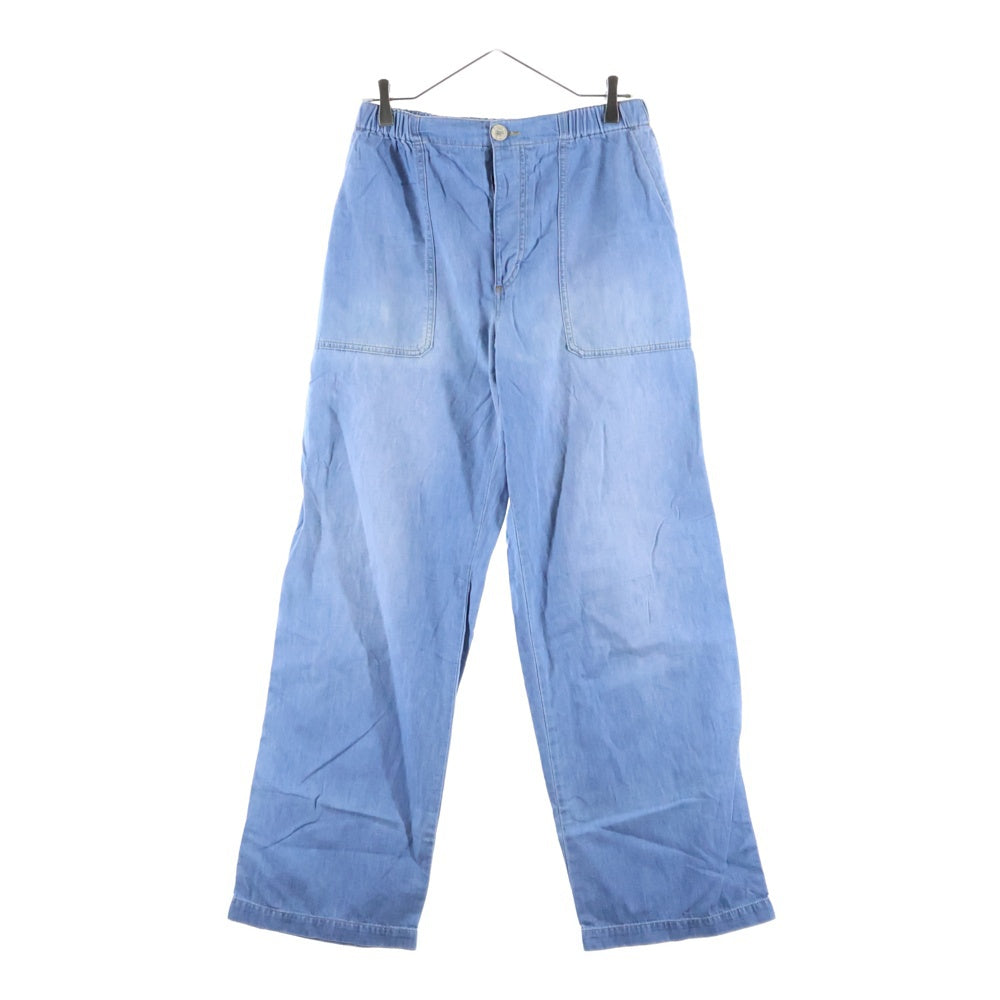 GUCCI(グッチ) 730021 XDCC2 ドローコード バックパッチコットンパンツ インディゴ